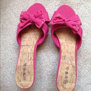 N.W.D. Pink mules, size 9